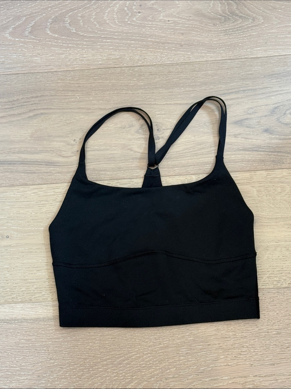 Outdoor Voices Black Racerback Stretch Crop Bralette
